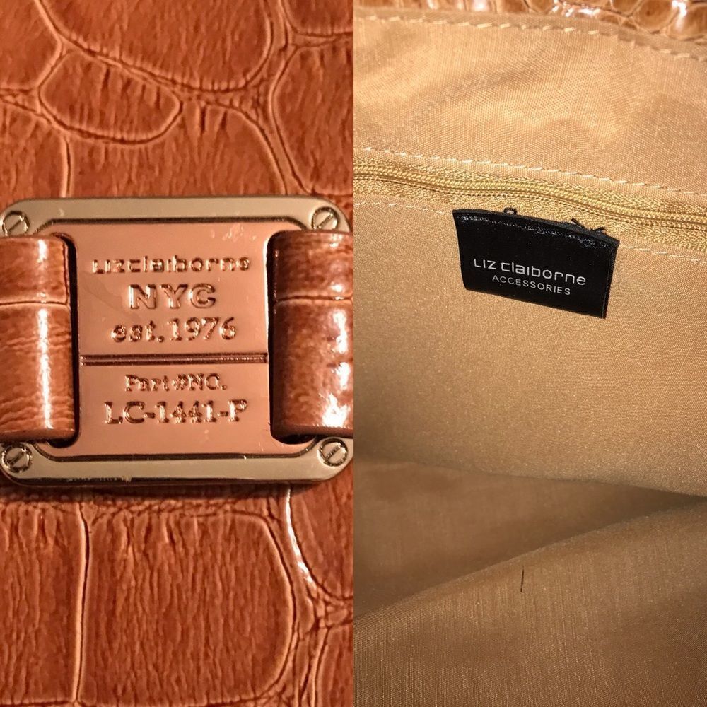NWOT Liz Claiborne Faux Alligator Purse - Picture 8 of 8